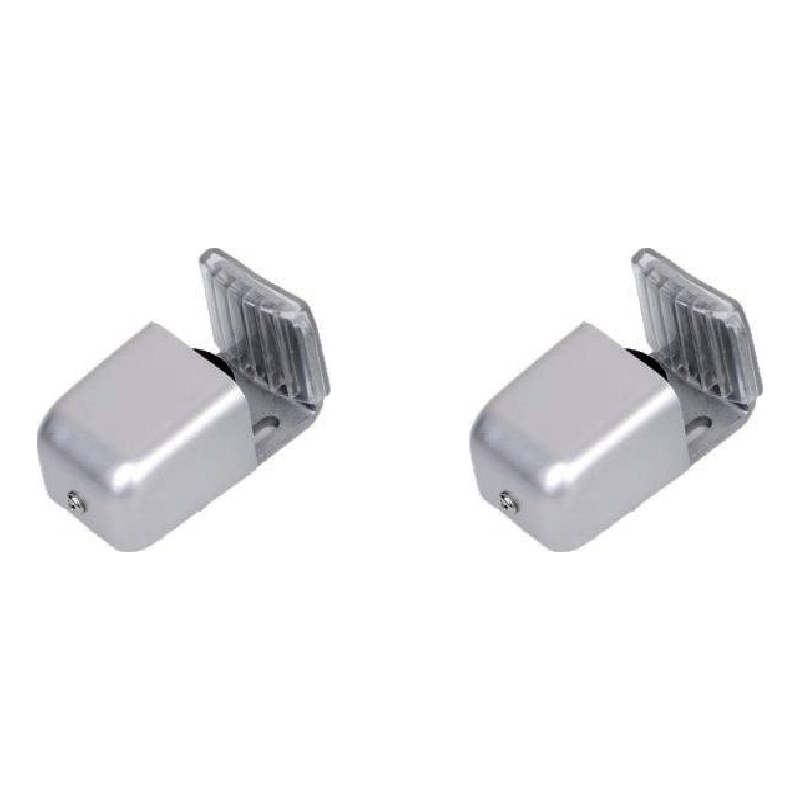 PAR GUIAS INFERIORES PARA VIDRIO HASTA 4CM