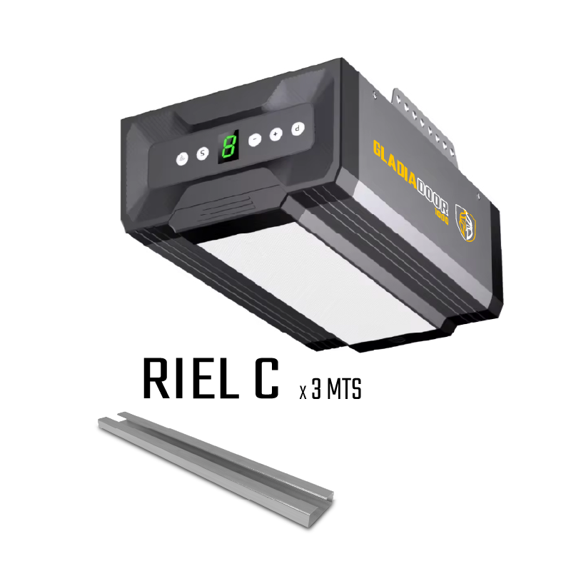 Gladiadoor 1000 Riel C / Motor para puerta de garaje