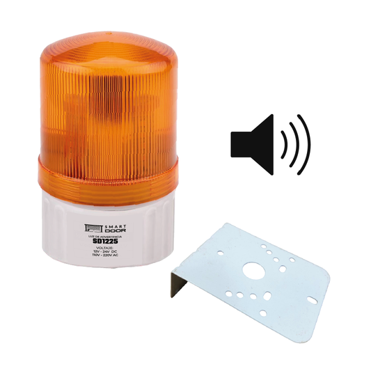 LUZ DE ADVERTENCIA MARCA SMART DOOR COLOR AMARILLO CON BUZER